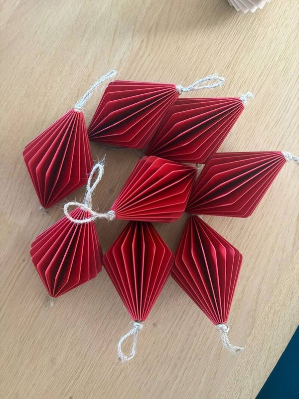 Diamond Kerstbal Dark red