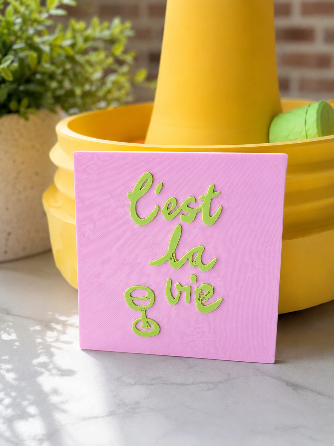 Tegeltje ‘C’est la vie’