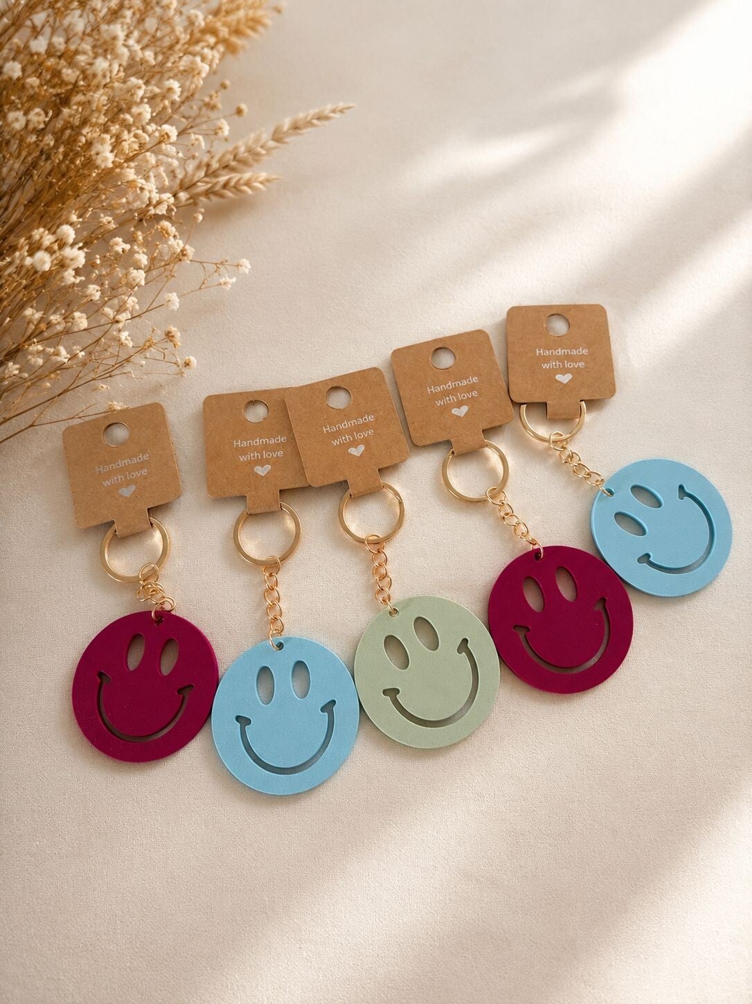 Sleutelhanger Smiley