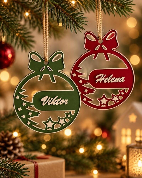 Kerstbal met naam