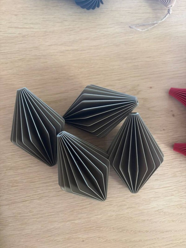 Diamond kerstbal Bronze