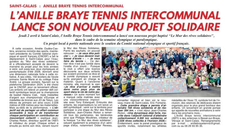 Article Echo de Vibraye