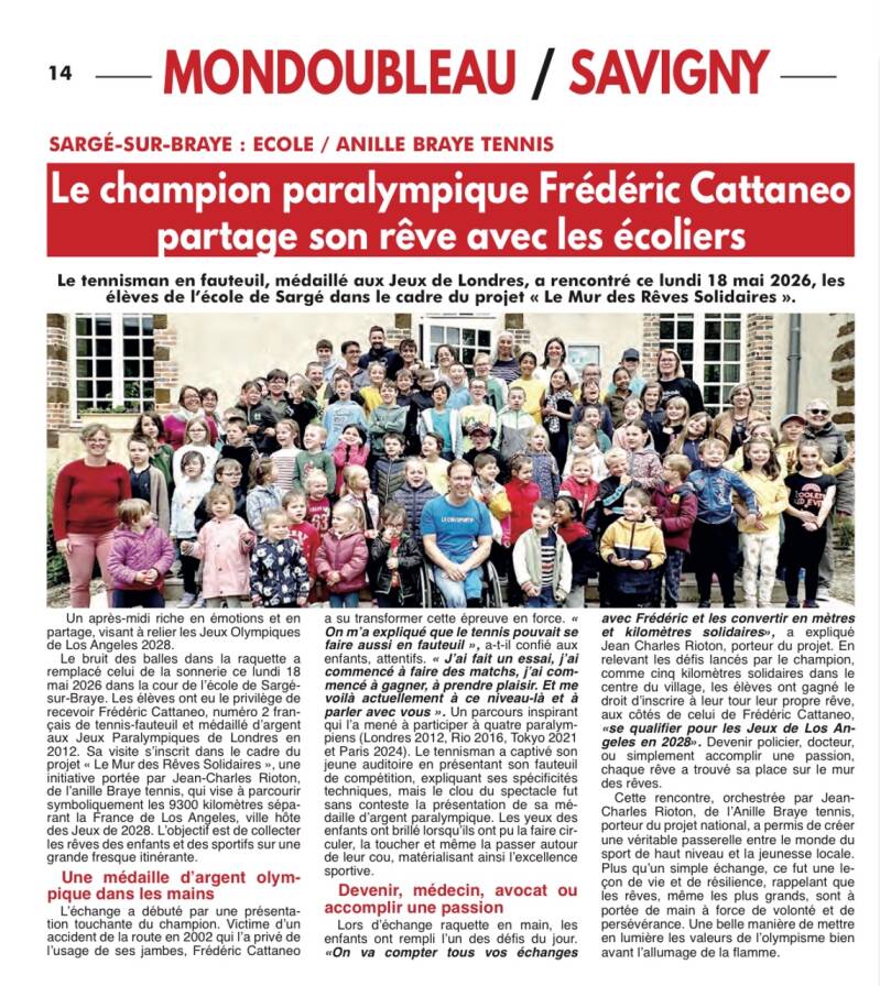 Étape à Sargé sur Braye 18 Mai