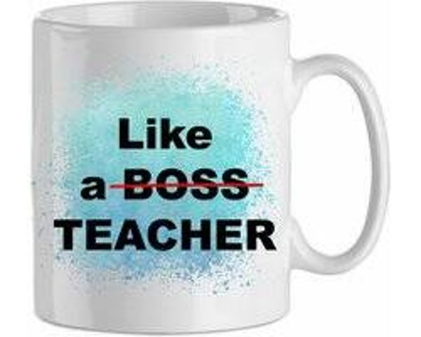 Like a boss, like a teacher - blauw