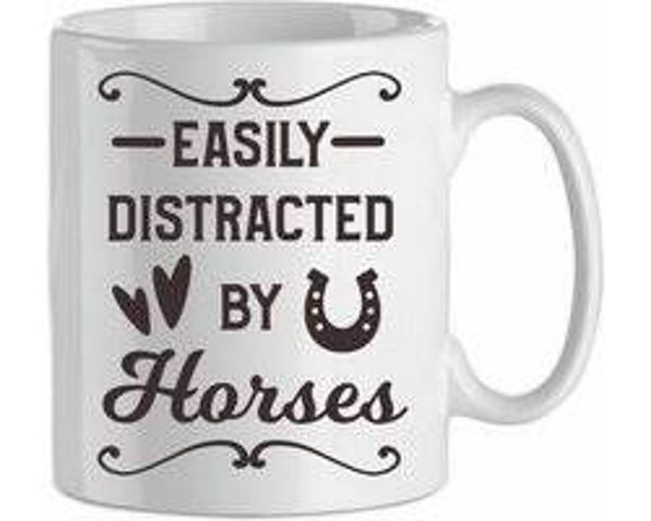 Easily distracted by horses