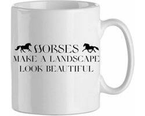 Horses make a landscape look beautiful