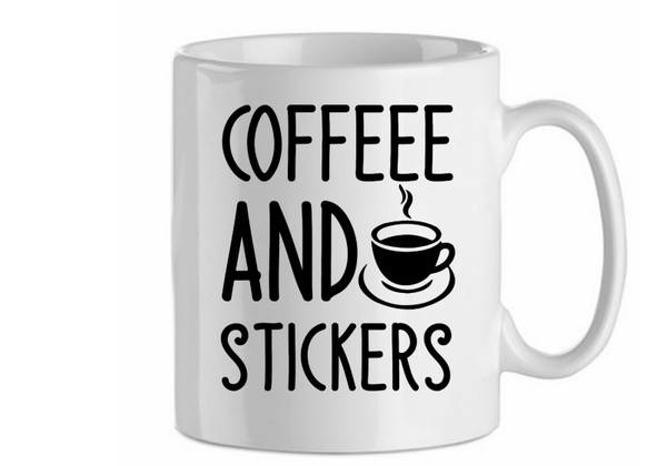 Coffee and sticker