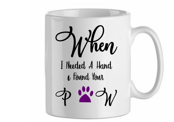 When I needed a hand, I found your paw