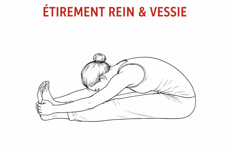 Étirement des méridiens du Rein et de la Vessie