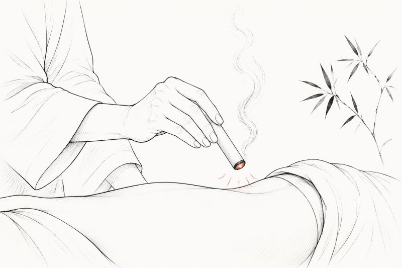 Moxibustion au bâton de moxa à Bordeaux