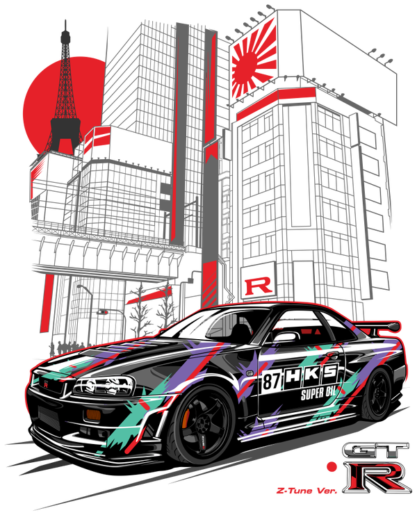 Sudadera Nissan Gtr HKS