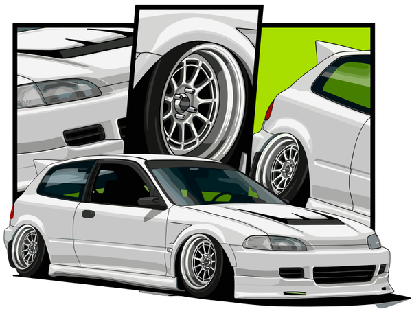 Sudadera Civic Eg "La leyenda japonesa"