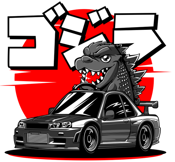 Sudadera Nissan Skyline Mini Godzilla