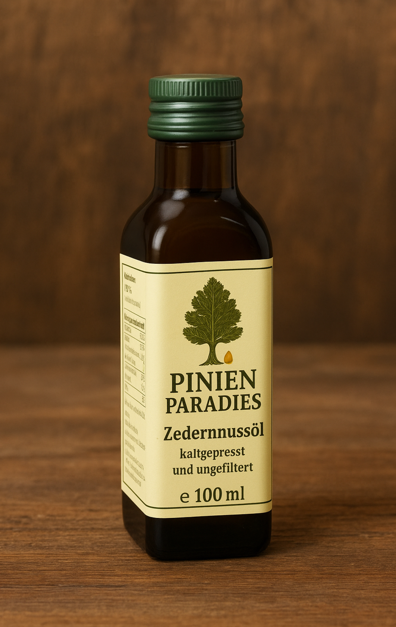 Zedernnussöl 100 ml / 🌿 100% reines premium Pinienkernöl – Natur pur