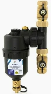 Supply and fitted Boiler central heating filter. Property visit for safety check inspection is required