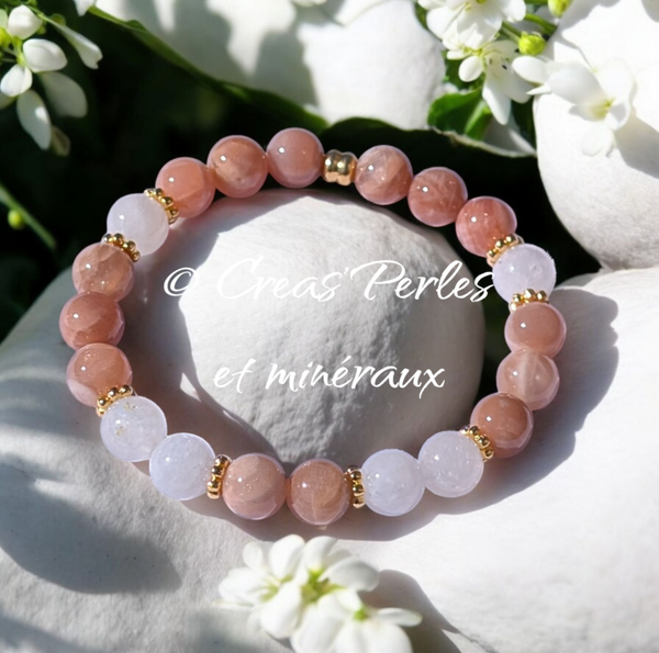 Bracelet "Clair de lune" 8mm