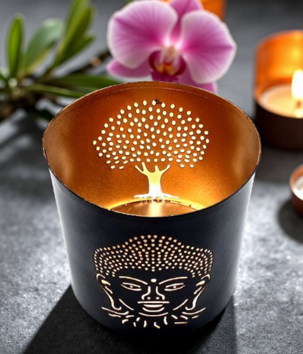 Bougeoir bouddha/arbre de vie