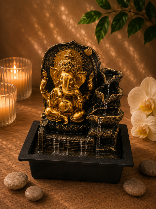 Fontaine Résine Ganesh & Cascade Design