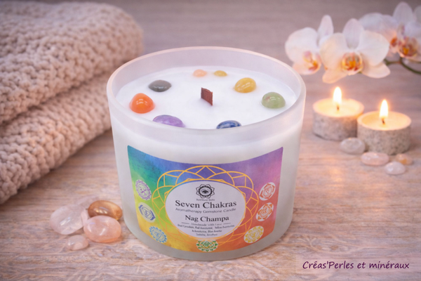 Bougie Green Tree " 7 chakras" + Nag champa 256g