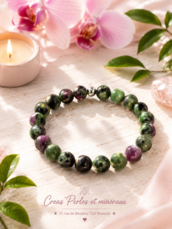 Bracelet en rubis zoisite A+