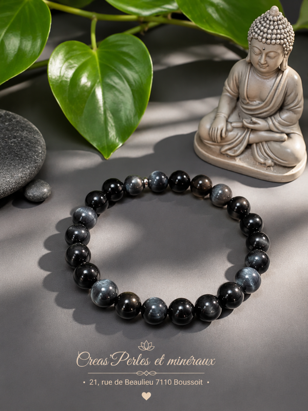 Bracelet en œil de faucon AA