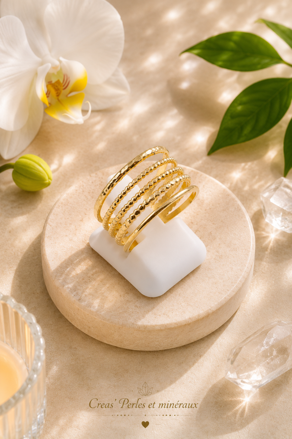 Bague en acier inoxydable anneaux