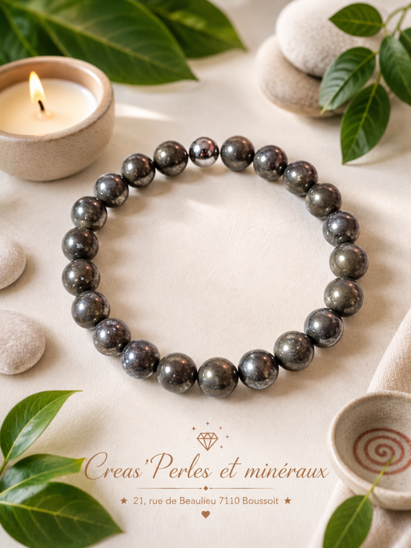 Bracelet en pyrite AA