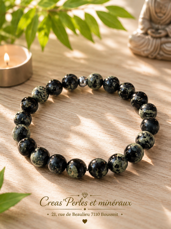 Bracelet en jaspe kambaba AA