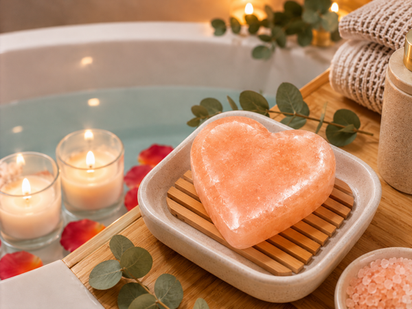 Savon sel l'Himalaya coeur