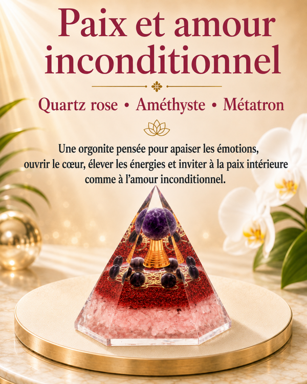 Orgonite "Paix et amour inconditionnel"