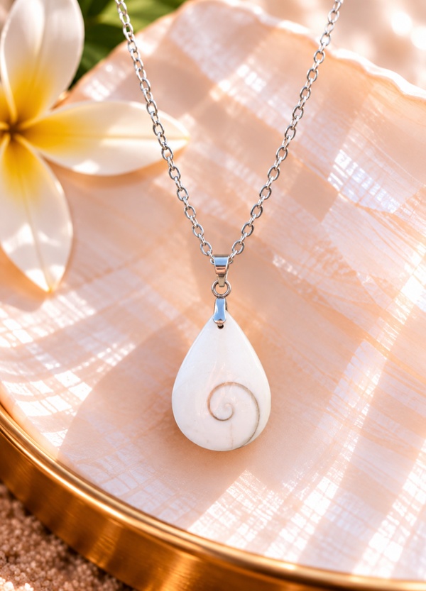 Pendentif œil de sainte Lucie sur chaîne en acier inoxydable n°5