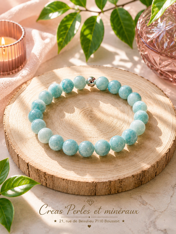 Bracelet en amazonite Pérou AA
