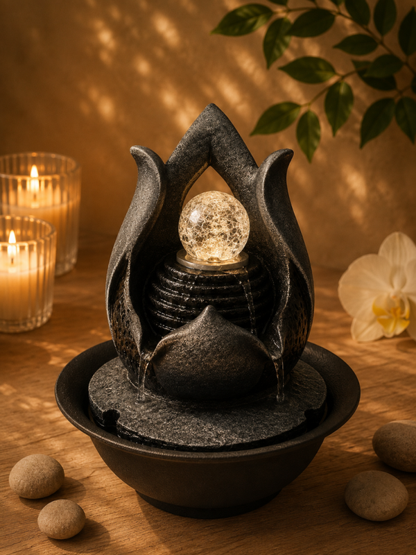 Fontaine Résine Lotus 26cm