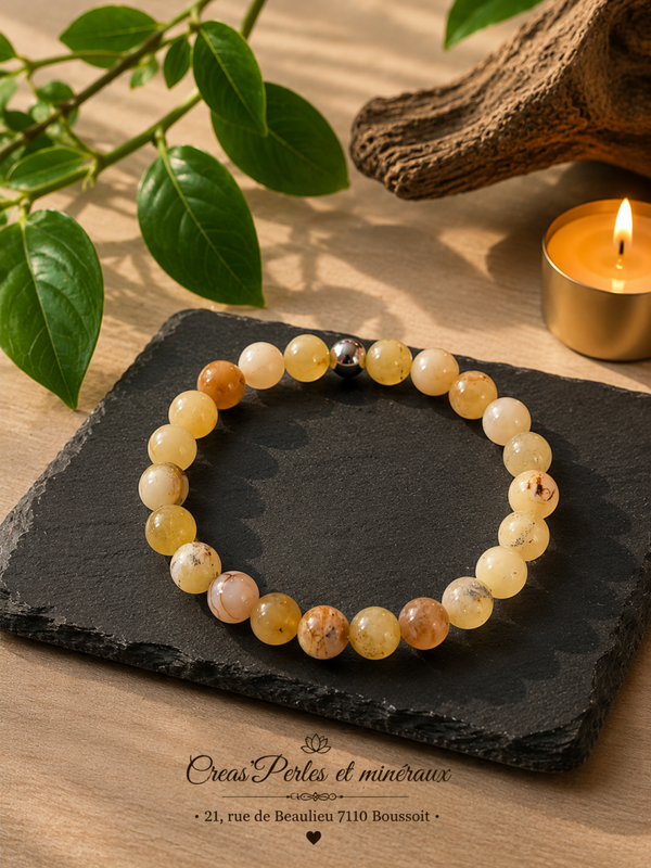 Bracelet en opale jaune A