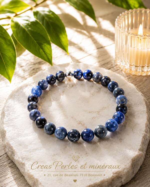 Bracelet en dumortierite A+