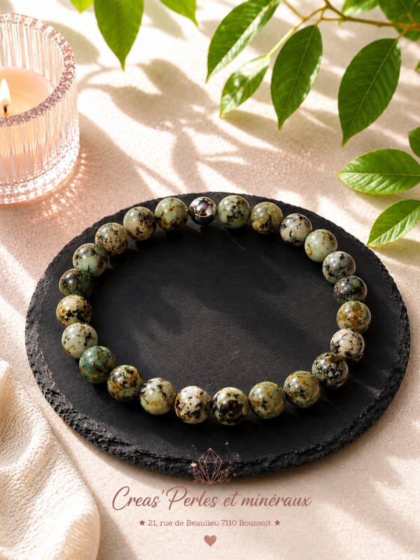 Bracelet en turquoise africaine A+