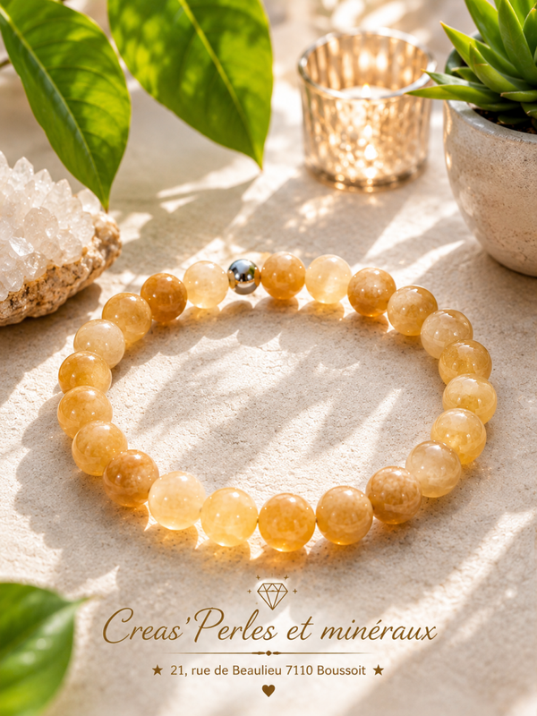 Bracelet en aventurine jaune A+