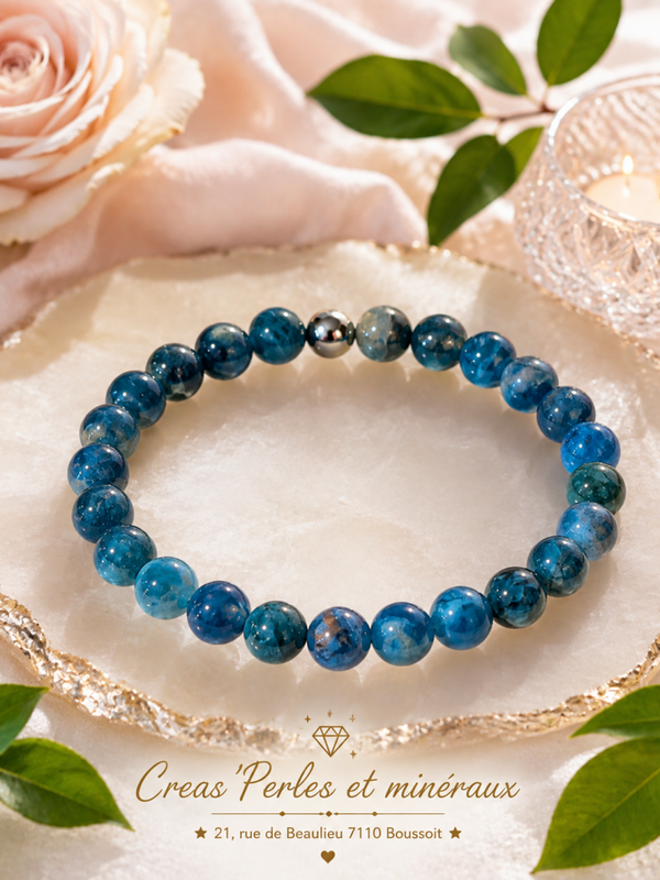 Bracelet en apatite A+
