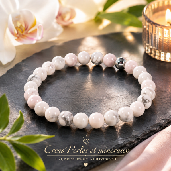 Bracelet en Howlite A