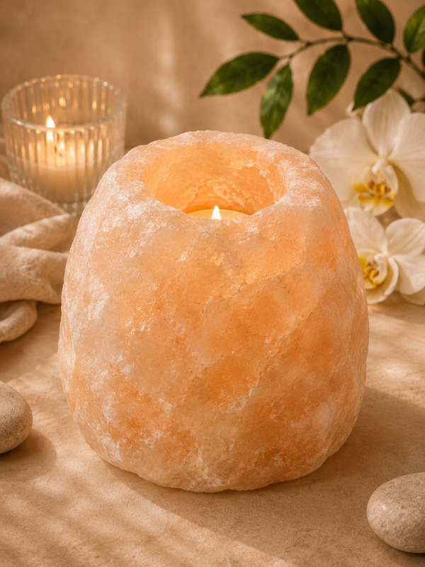Bougeoir en cristaux de sel 3kg