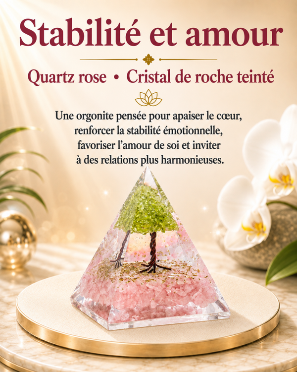 Orgonite "Stabilité et amour"