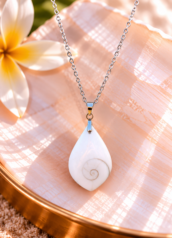 Pendentif œil de sainte Lucie sur chaîne en acier inoxydable n°7