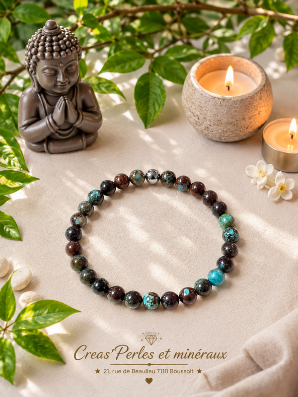Bracelet en Chrysocolle Congo A+