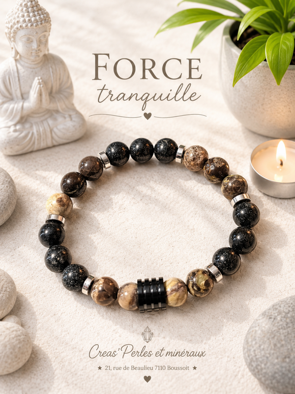 Bracelet "Force tranquille" 8mm
