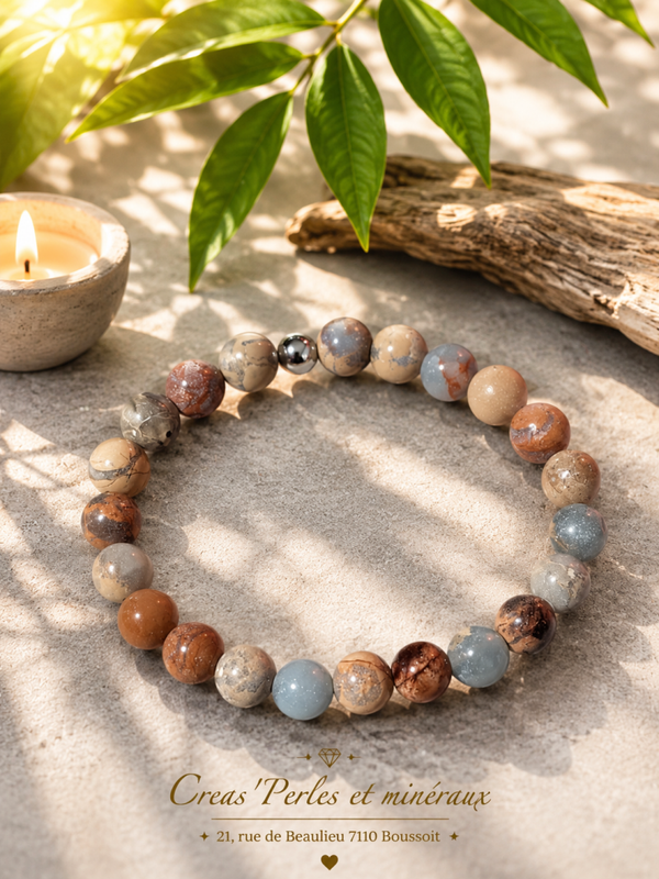 Bracelet en jaspe impérial A+