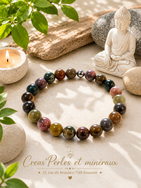 Bracelet en agate indienne A+