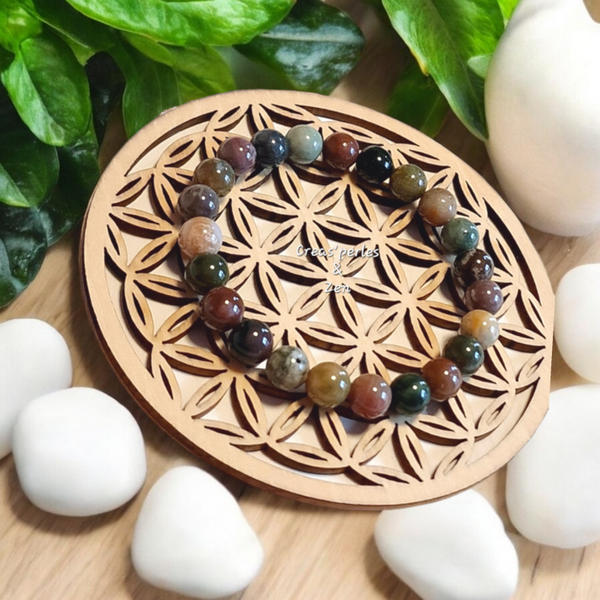 Bracelet en agate indienne AA