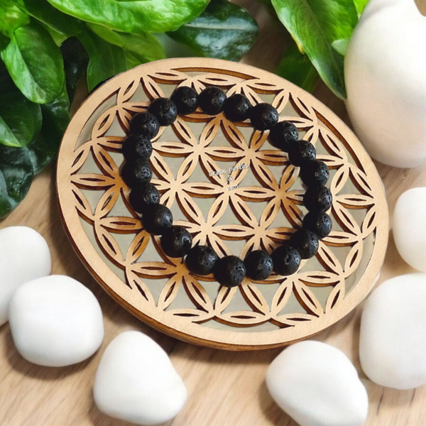 Bracelet en roche de lave A