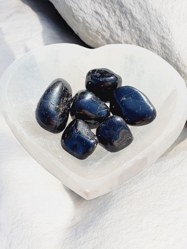 Pierre roulée tourmaline noire Brésil A