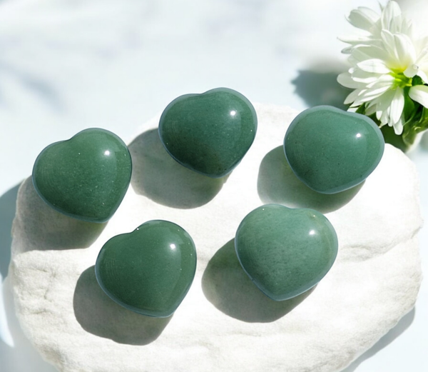 Coeur aventurine A+ Brésil 25/30mm